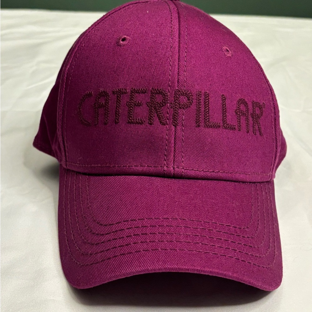 CATERPILLAR Cat Strap Back Women's Trademark Baseball Cap Purple